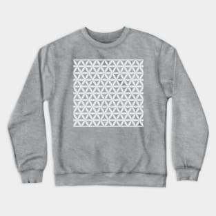 Grey Flower of life pattern Crewneck Sweatshirt